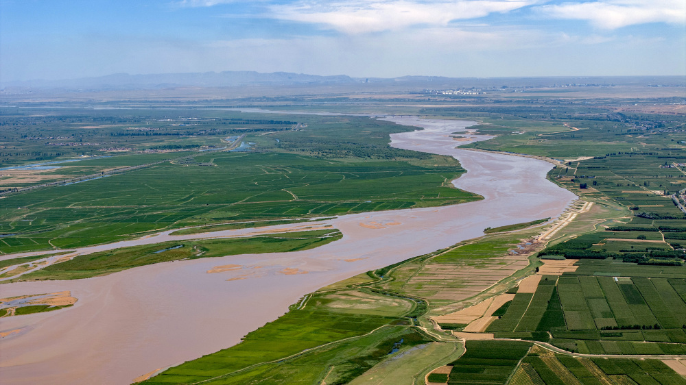 烽火黄昏下的宁夏高原
